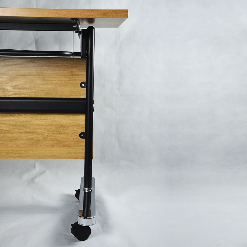 Wooden Folding Office Desk School Modern Conference Training Foldable Table