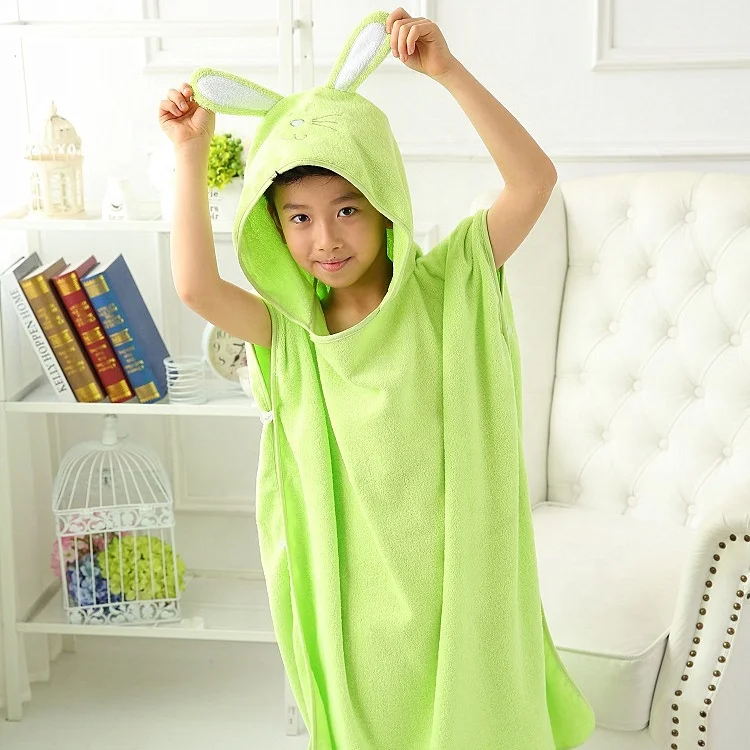 
Ready To Ship 100% Cotton Wholesale Poncho Towel For Child 