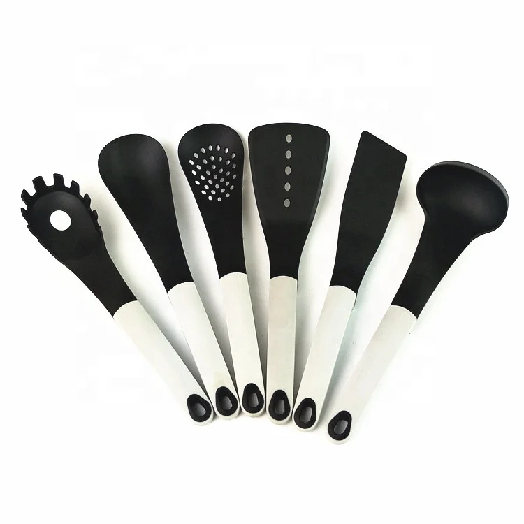 nylon cooking utensil set of 6pcs for accessories kitchen tool for non-stick cookware using with soft handle