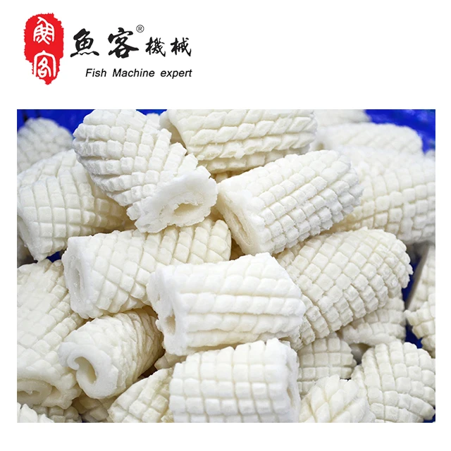 Yuke Brand FCM558 Easy Operation Factory Directly Supply Squid Dicing Slicing Flower Cutting Machine Squid Cleaning Machine 2019