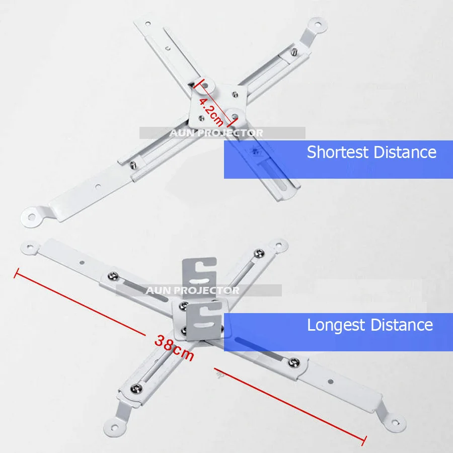 Регулируемый потолочный кронштейн AUN для проектора, нагрузка 5 кг, кронштейн для проектора на крышу
