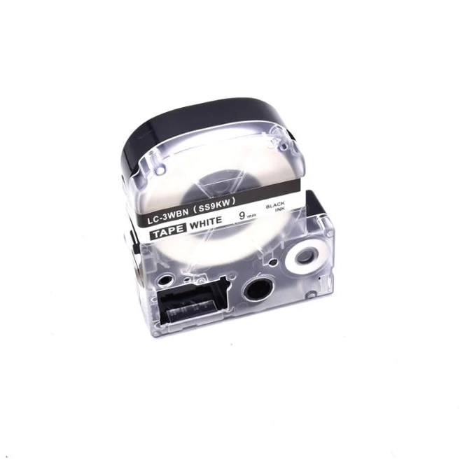 PUTY Golden supplier Compatible ink ribbon cartridge 9mm label Black on white SS9KW