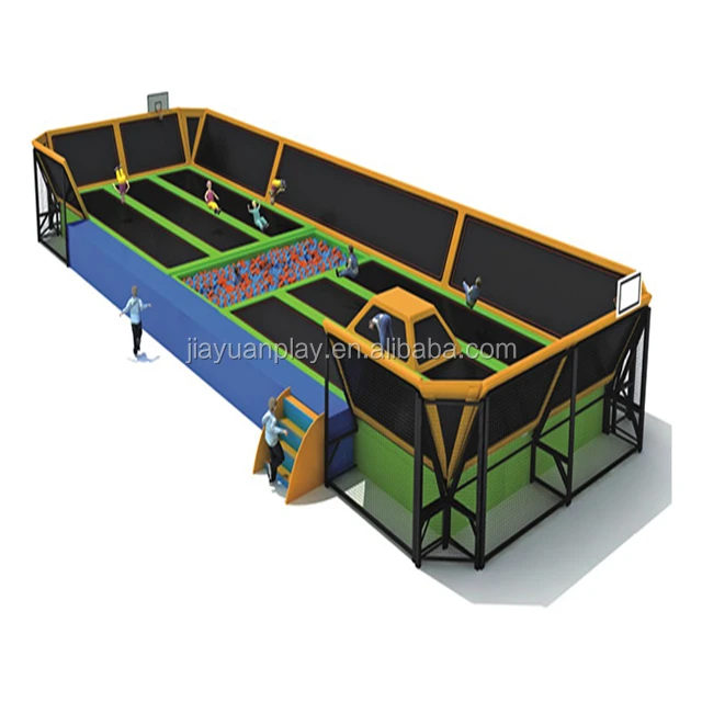 Foam cube trampoline park indoor bungee trampolines