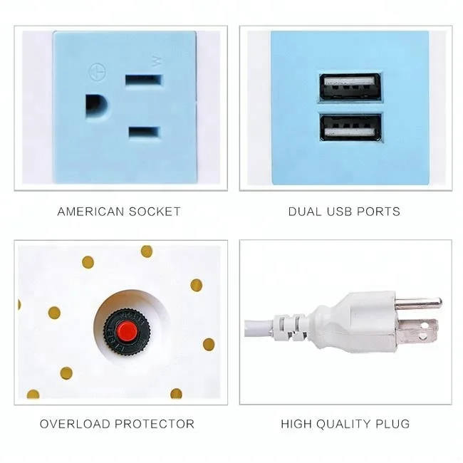 
New design 3 pin switch and multi plug socket 
