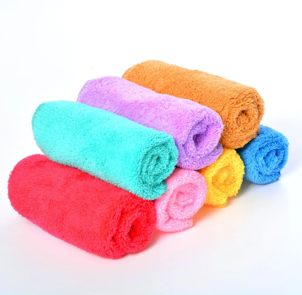 Super Water Absorbent Reusable Coral Fleece Velvet Towel for Washing