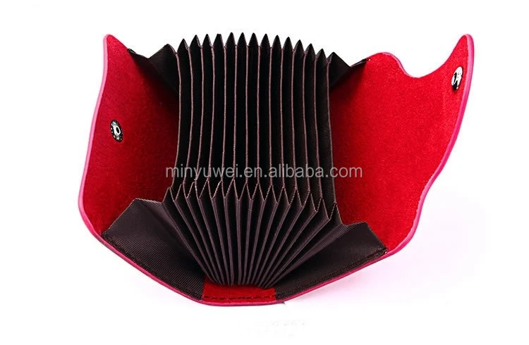 oil painting edge genuine leather card holder for credit card made in guangzhou