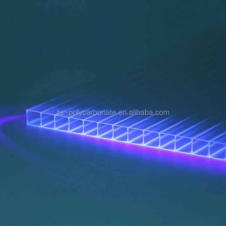 4mm 6mm 8mm 10mm Twin wall polycarbonate panel for greenhouse