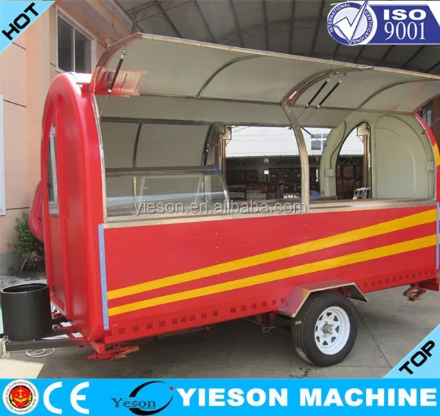 Mobile Food/Ice Cream Cart with Soft Ice Cream Machine/Hot Dog Mobile Food Cart