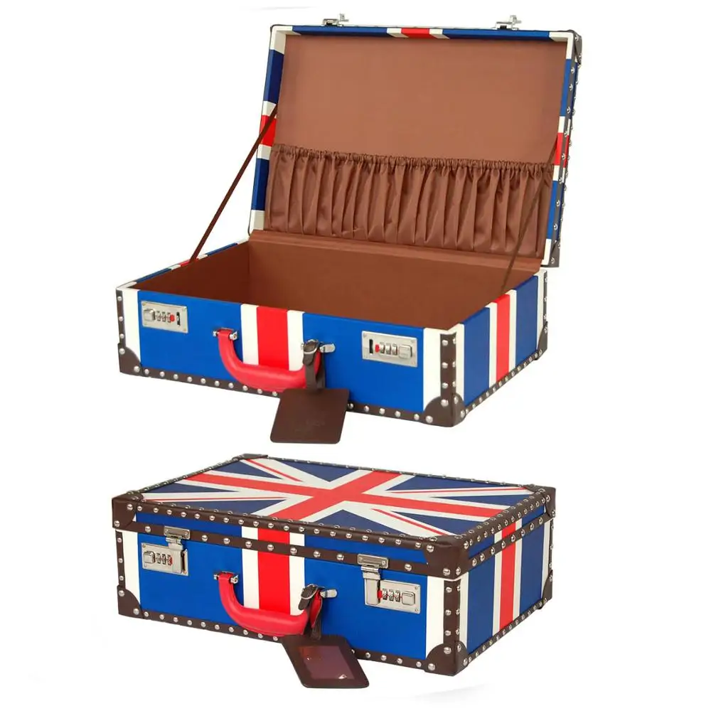 Handmade matte leather storage box  travel suitcase