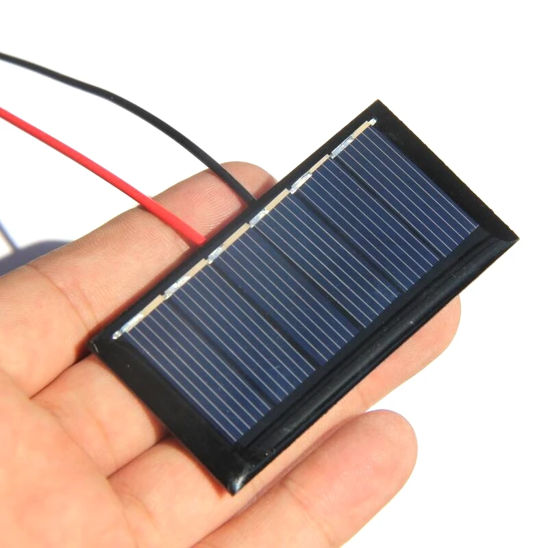 Solar Cells Panel 3V 0.24W Portable A grade Polycrystalline Silicon Solar Generator 67.5*34.5mm Mini Solar Cell Board with Cable