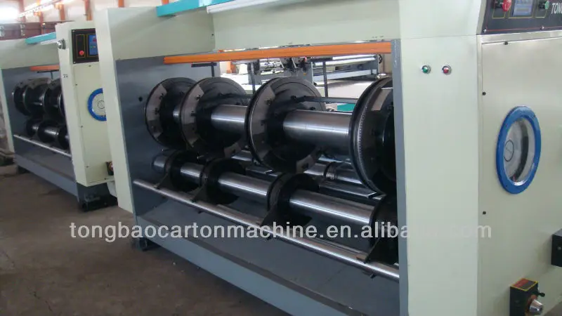 Rotary separately cutting creasing slotting machine for corrugated carton