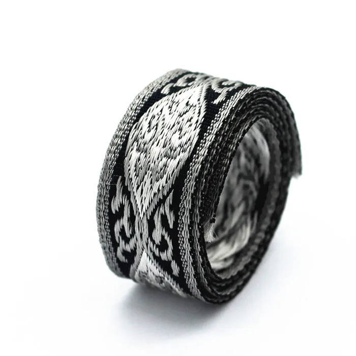 Ribbon Jacquard Net Tape Factory Direct Woven Polyester RIBBONS Custom Ribbon Decorate Garments,single Face Pantone Color