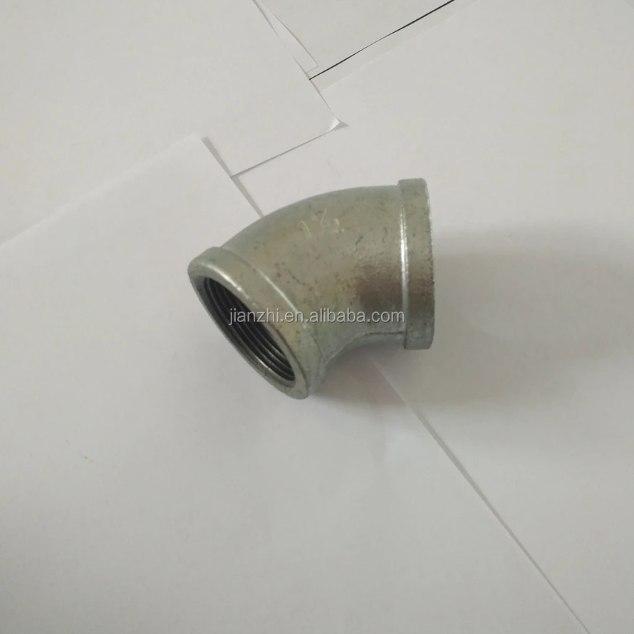 Hot dipped galvanized casting threaded malleable iron pipe fitting 90 degree elbow