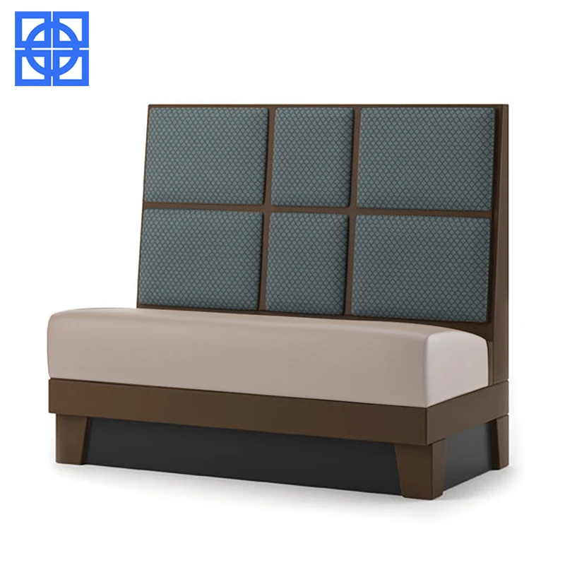 French Custom Made Banquette Seating Furniture PU Restaurant Banquette Chair Dinner Soft Sofa Bench