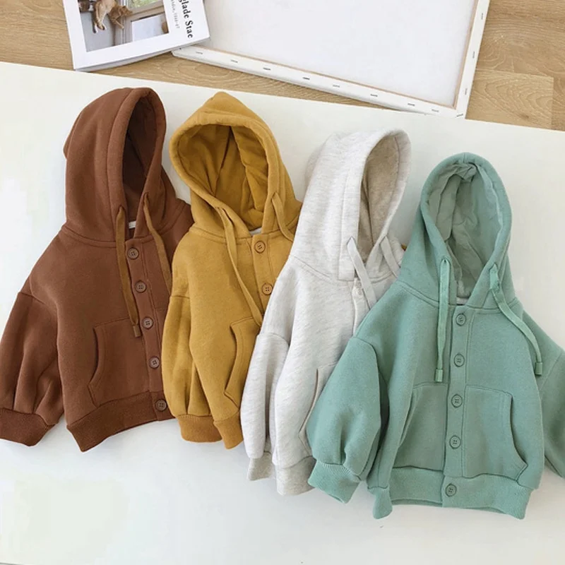 
New Arrival Long-sleeve Hooded Cardigan Baby Hoodie 