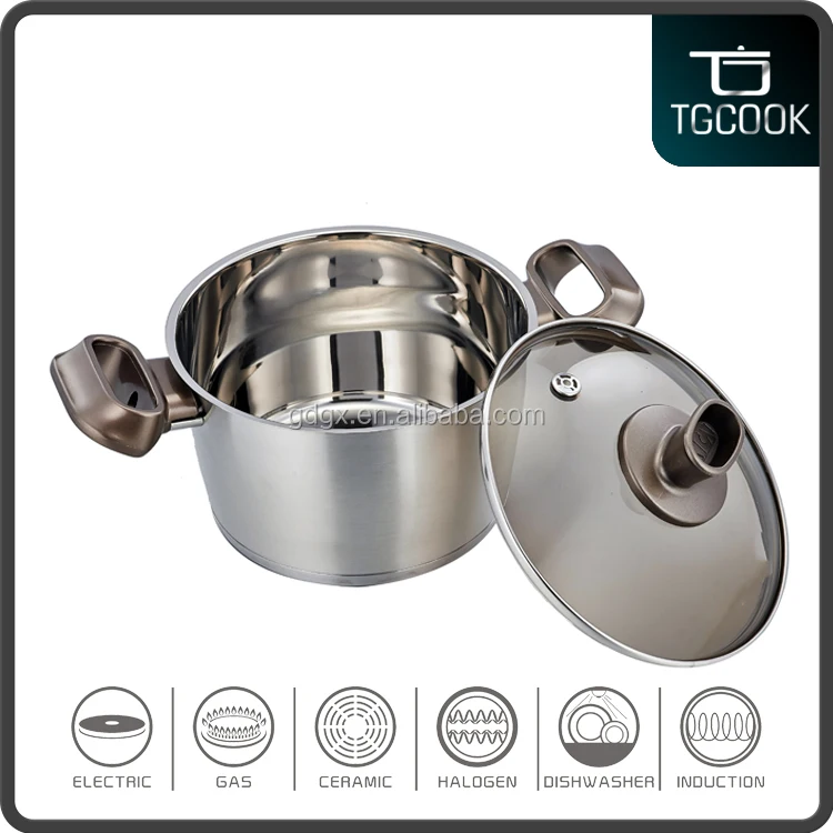 
6PCS stainless steel cookware sets Gift package cookware sets product with bakelite handle 