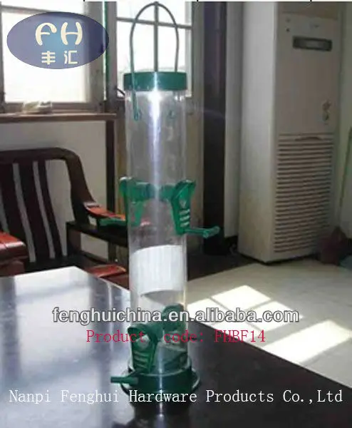 plastic tube wild bird seeds feeder
