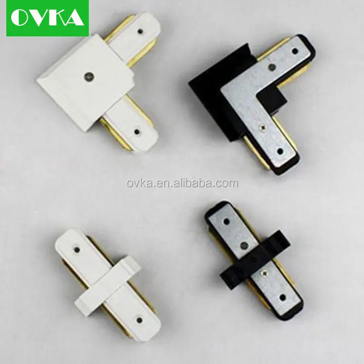 Lighting Track System accessories 1 Meter 2 Wires Aluminum Track Light Rail, LED light track rail