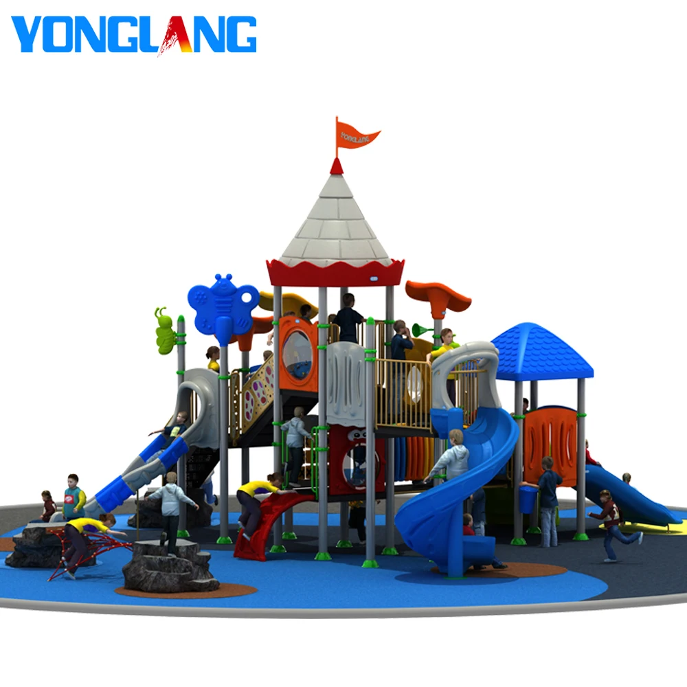 YL-S124 Amusement Park Free Play Equipment Safety Education Outdoor Special Design Playground Slides