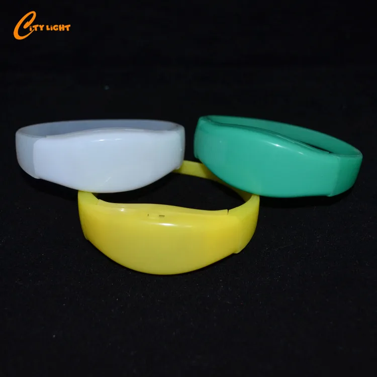 wedding party favors silicone light led bracelet sound activated