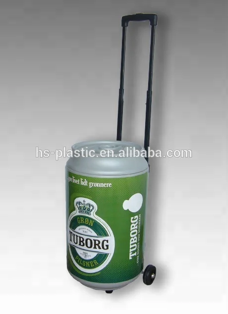 Travelling Wheeled Plastic Ice Chest Cooler Box Insulated Barrel