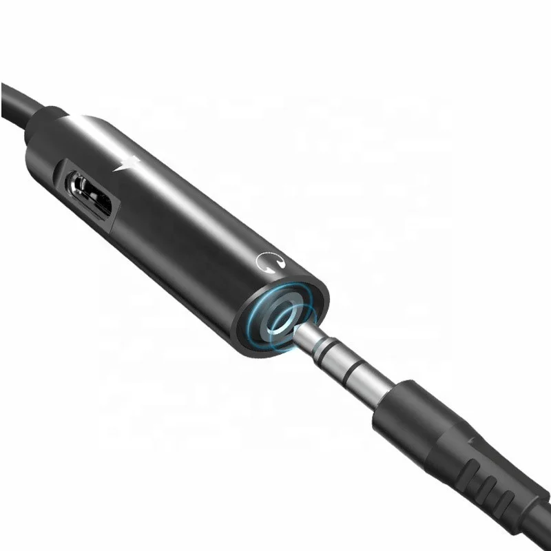 SUNLINE 2019 2 in 1 Audio adapter for Type C to Type C & DC 3.5 mm headphone jack charging and music for all mobile phone