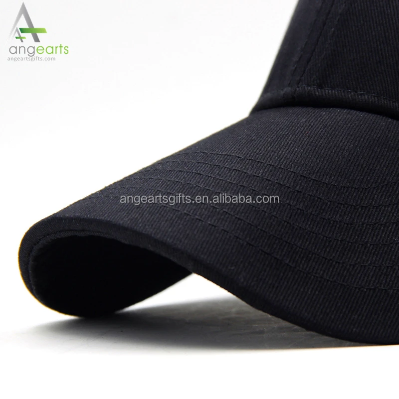 Adjustable Cotton Polyester Blank Hats Sports Baseball Caps Manufacturer Custom Embroidered Logo Wholesale 6 Panel Plain Black