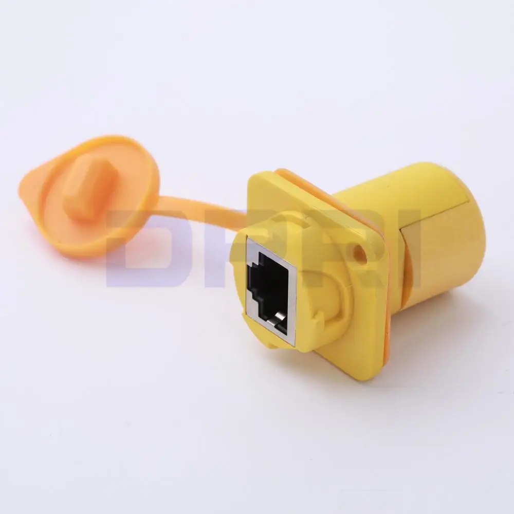 RJ45 waterproof Connector Sockets Female Ethernet Panel Mount Jack Plug IP65
