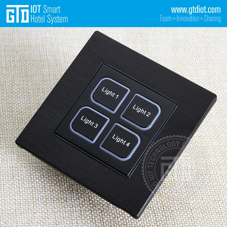 Умный отель сухой контакт технология сброса кнопки 24 В DC настенный выключатель