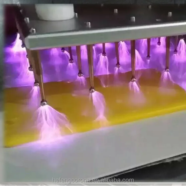 Plastic film corona processing machine