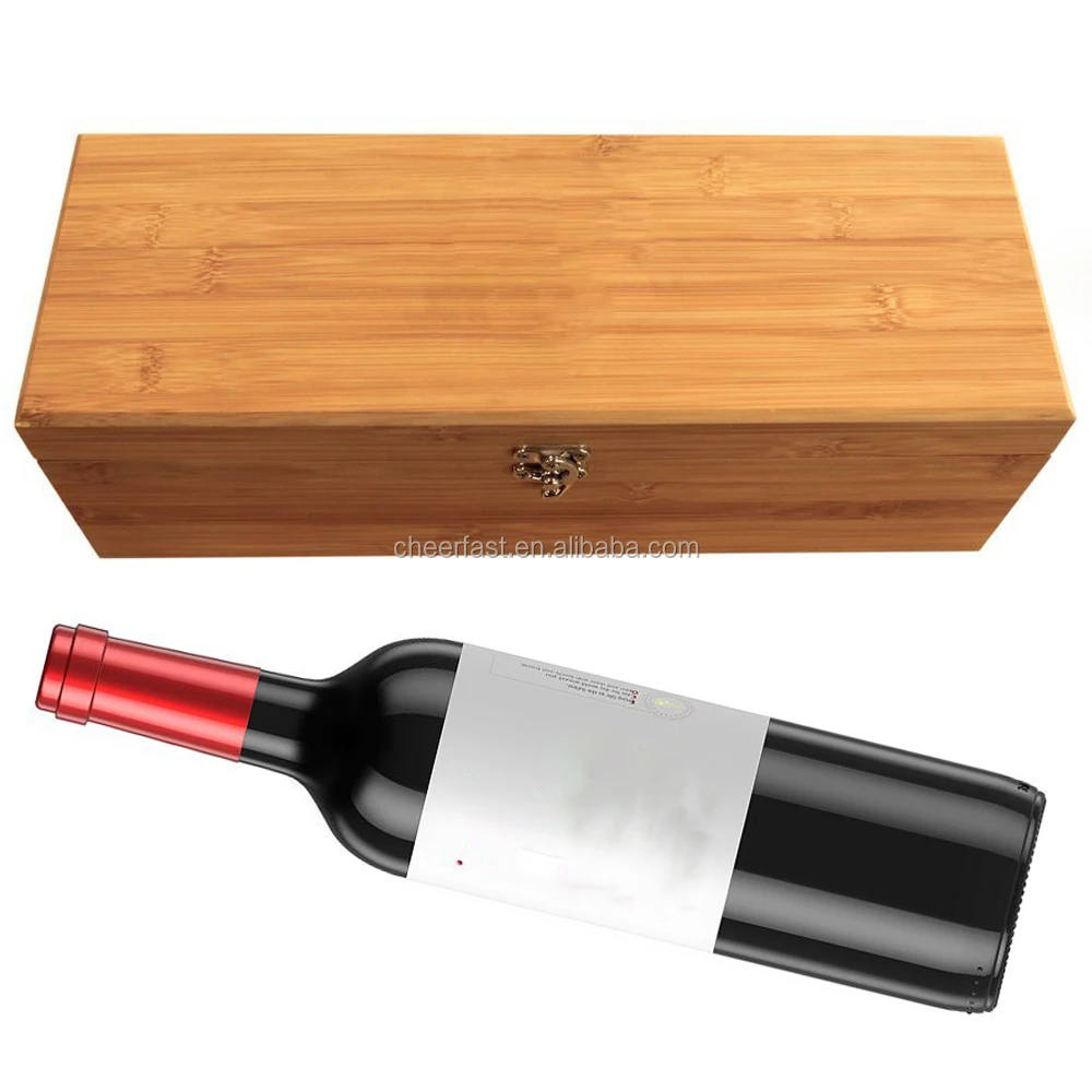 Рождественские лучшие подарки, Бамбуковая деревянная коробка для вина, упаковка