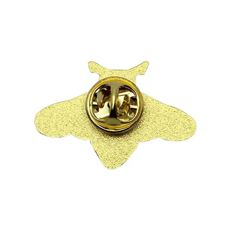 badge safety pin  animal bee shape unisex metal badge safety pin