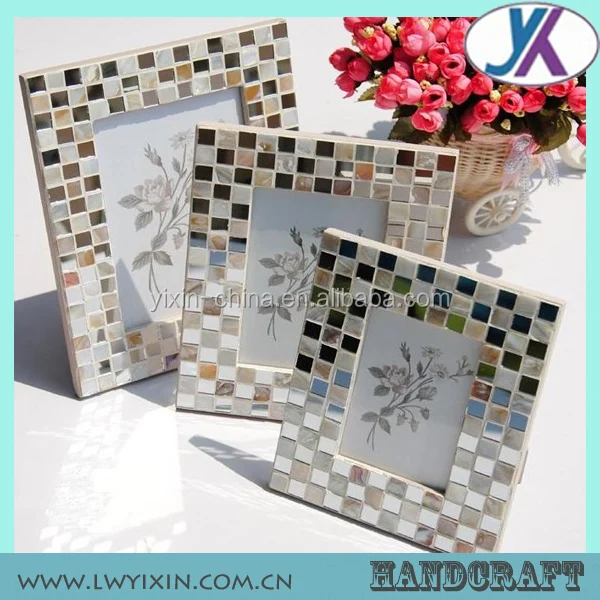 Жемчужные ракушки ручной работы, мозаичные фоторамки для свадебного украшения