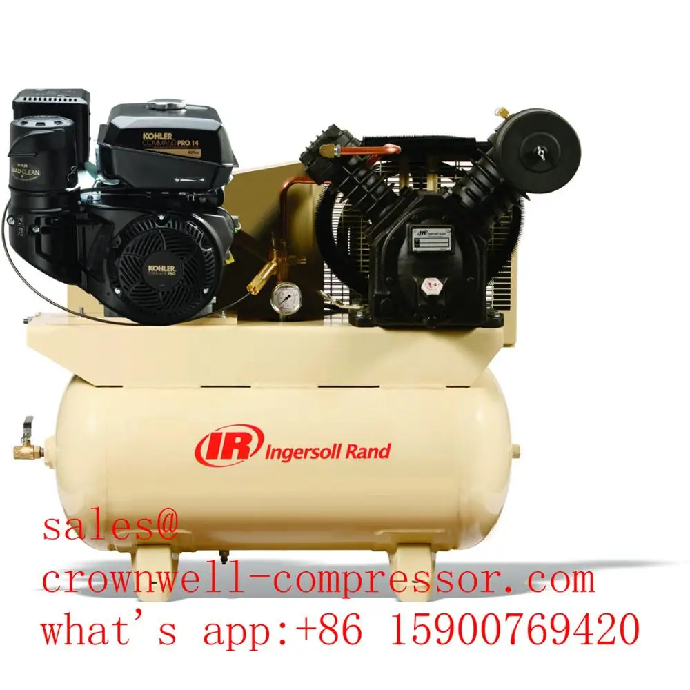 Ingersoll Rand 2475F13GH Truck-Mounted Two-Stage Gas Driven Reciprocating Air Compressor 13hp 30 Gallon Horizontal