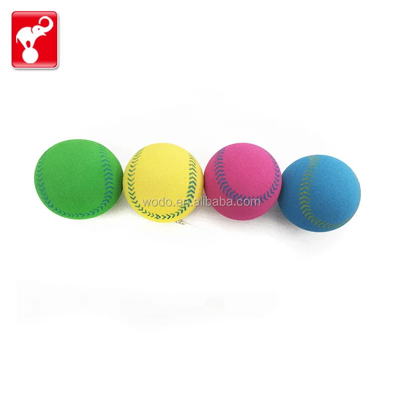 China OEM factory toy rainbow color eva anti stress kids toy ball small rubber ball
