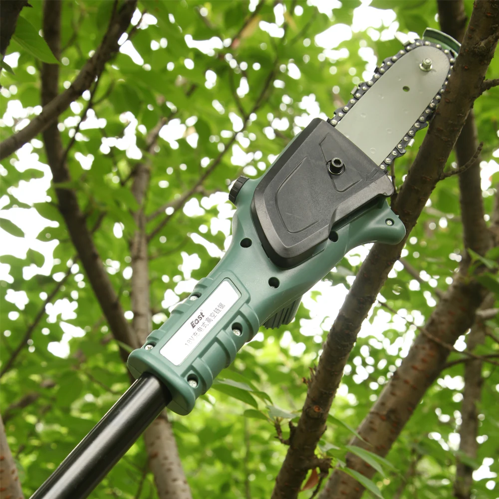 
EAST 18v Cordless hand start small Electric chainsaw and Gardening Tools Guide bar Long Reach Extendable Chainsaw 