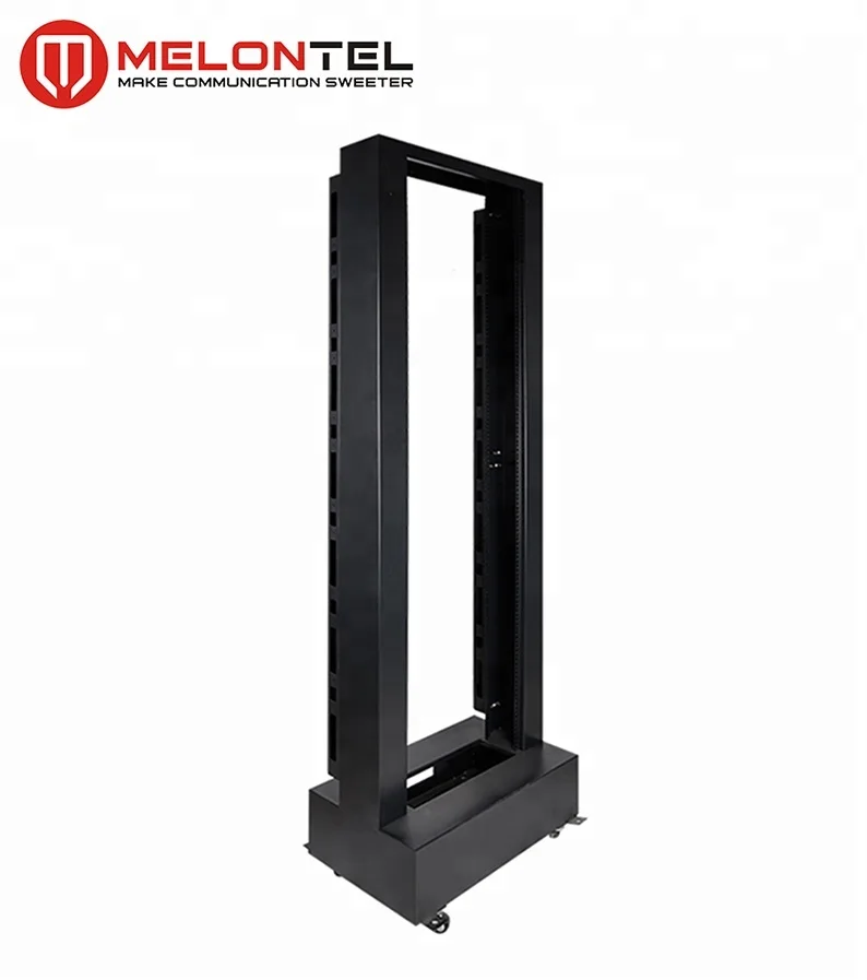 MT-6031 High Quality 19 Inch 1 Column Open Rack Black/Grey 42U Open Rack Cabinet