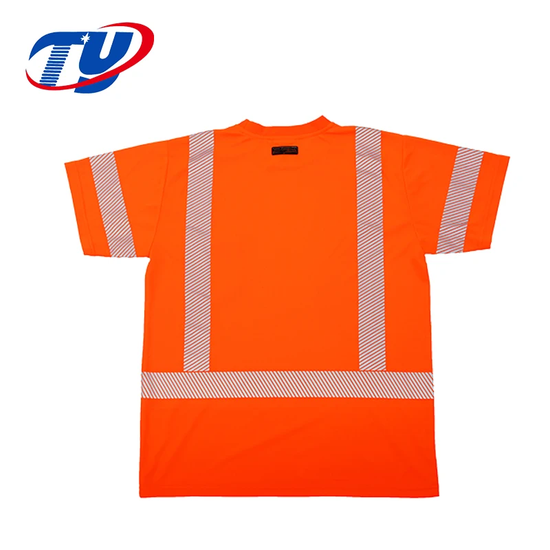 Fashion High Visible Reflective Safety Yellow T-Shirt