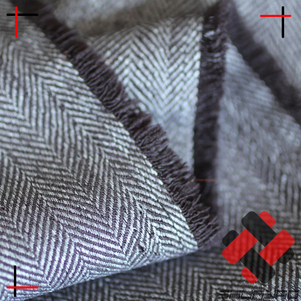 Polyester herringbone fabric cationic gabardine melange fabric