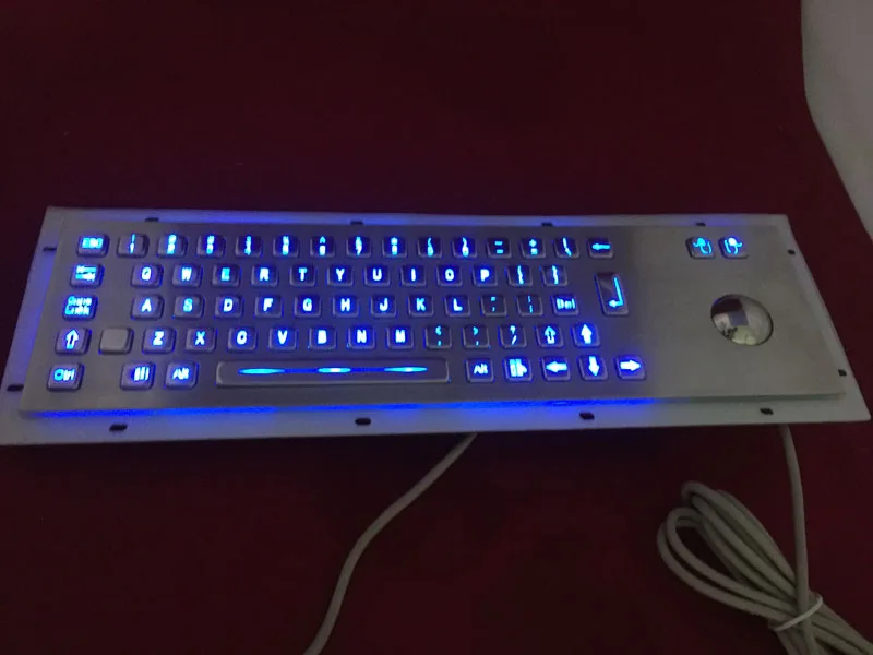 Industry metal keyboard with touchpad USB metal keyboard