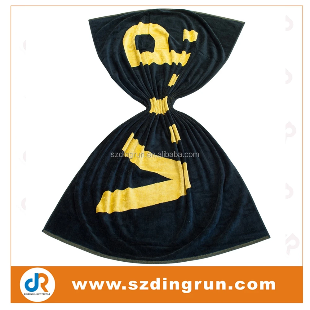  100% хлопковое велюровое пляжное полотенце с принтом