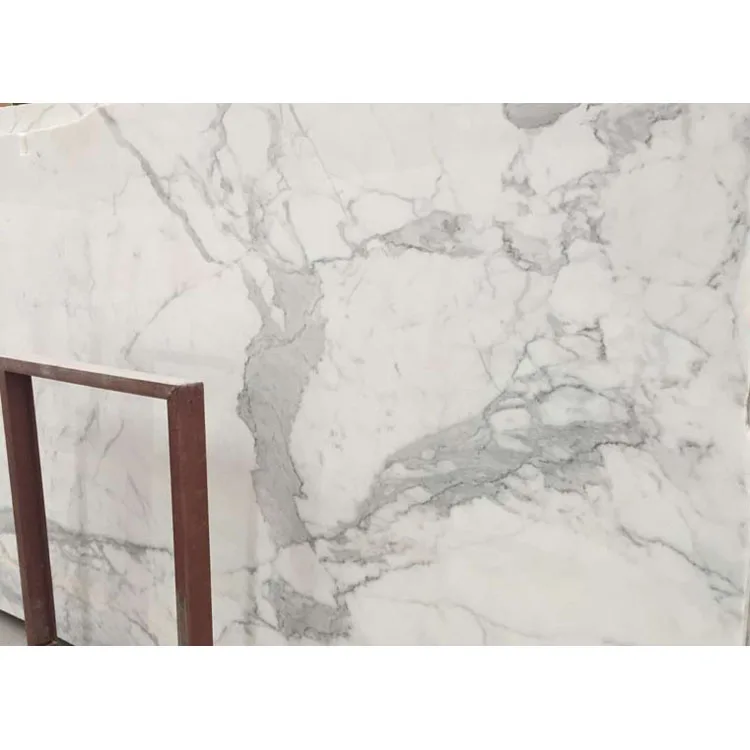 Marble for House Floor, White Calacatta Italian Marble Slab , Marble