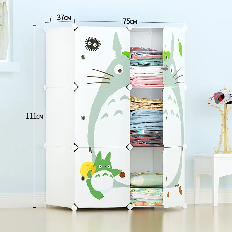 Diy Plastic Wardrobe Child Closet Kid Room Storage