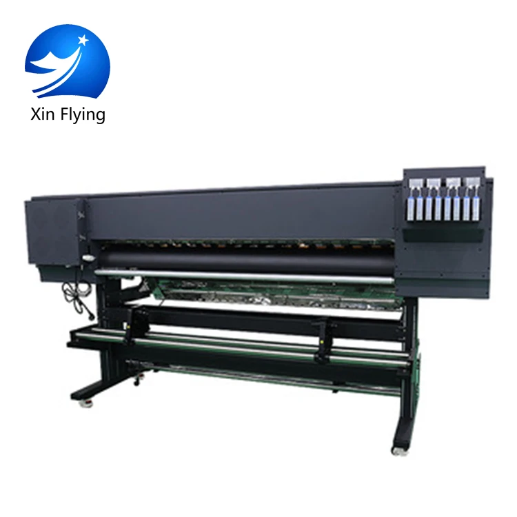Max print speed is 120m2/h Flex Banner Flatbed Textile Digital Fabric Printing /digital large format inkjet Machine