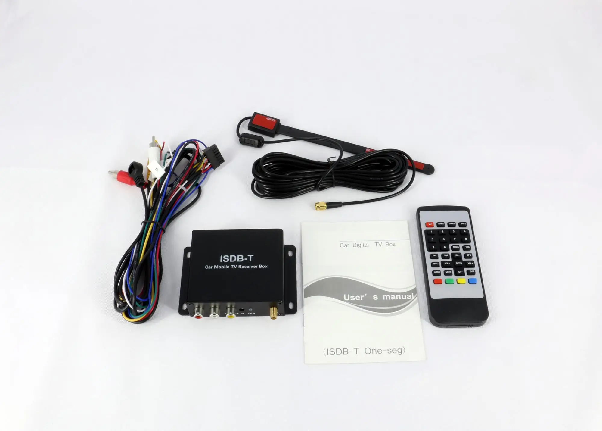 Mobile Car ISDB-T  Digital TV Receiver Box One Seg With One antenna For Brazil Peru Argentina Chile South America