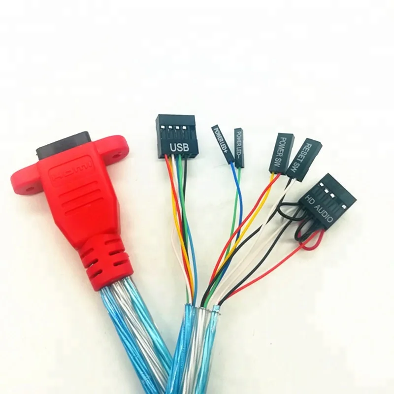 Wholesale computer accessory Desktop Computer PC Case power ON OFF Reset Push Button switch With 3.5mm Audio Jack