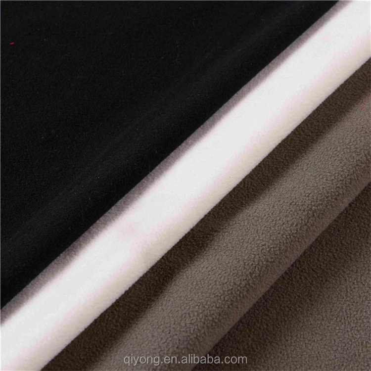 Shaoxing Qiyong Knitting Cheap Brushed Polar Fleece Fabric Microfiber Polartec Antipilling for Blankets