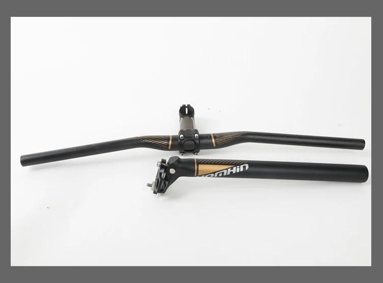 Новая ГОРЯЧАЯ Трех Частей Набор дизайн Горный Велосипед Углерода волокна руль Руль Велосипедов подседельный трубки трубы HOMHIN
