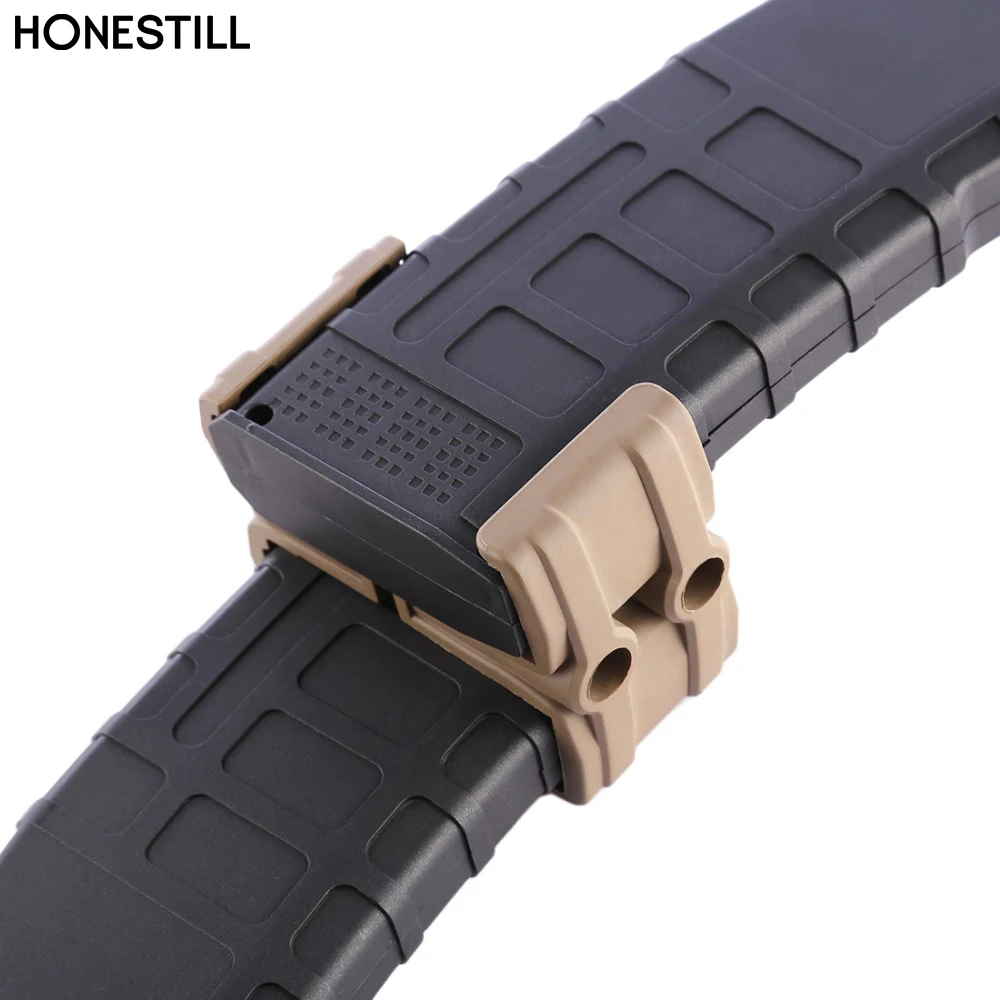 
Nylon Clip AR15 Rifle Gun Magazine Parallel Connector Clip Coupler Modified Part For M4 replacement 
