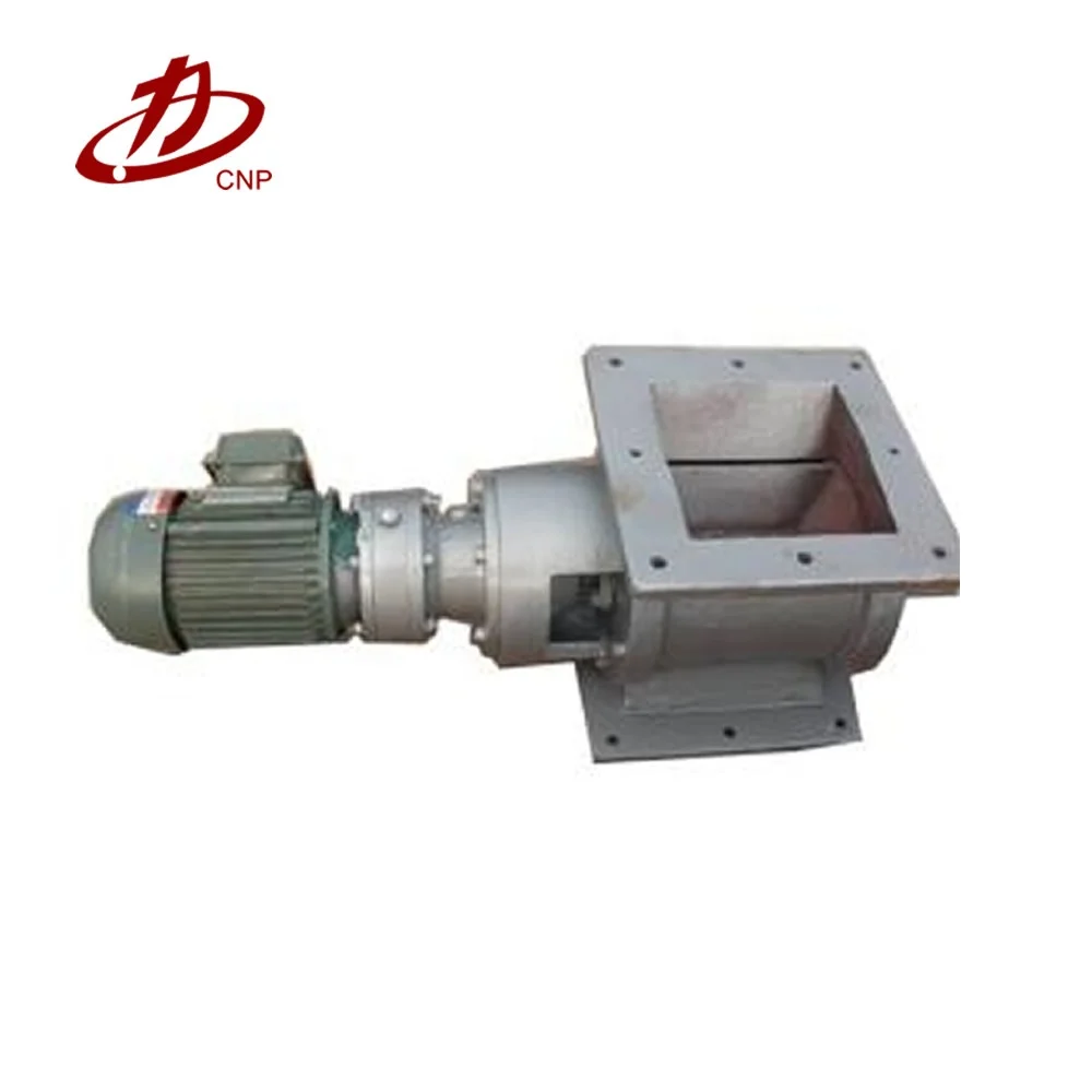 bin rotary valve for bulk material blow-through buhler rotary airlock valve